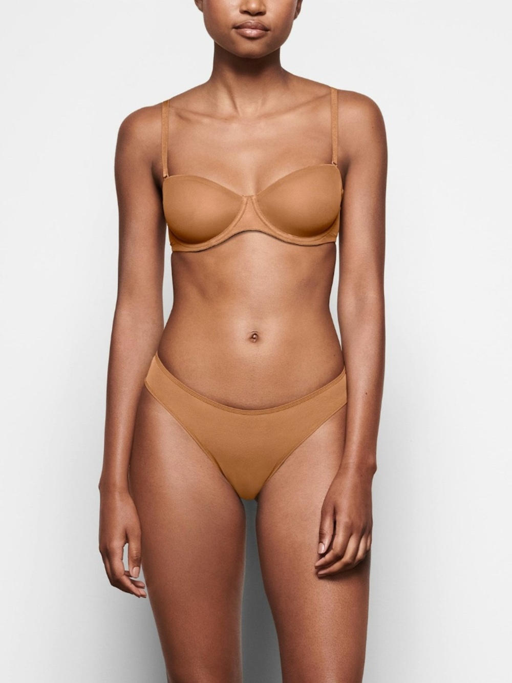 Skims Ultra Fine Mesh Bronze Bikini Size Small